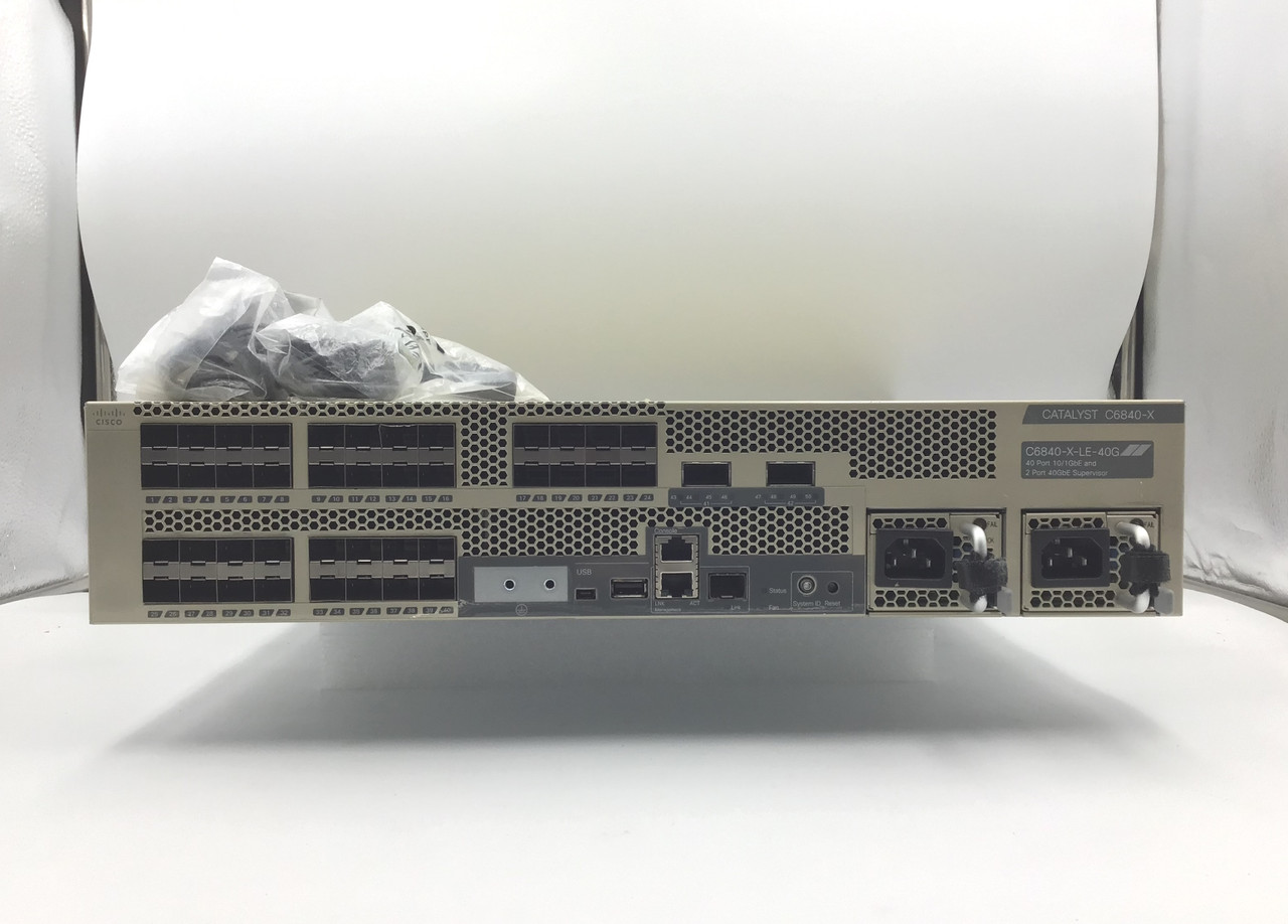 NEW Cisco C6840-X-LE-40G Catalyst 6800X 40x 10GB SFP+ 2x 40GB
