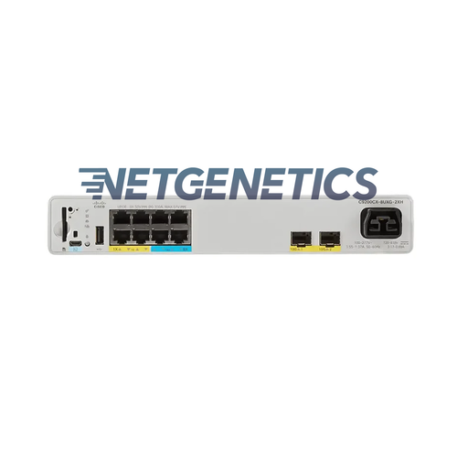 Cisco Catalyst C9200CX-8UXG-2XH-E 9200CX Compact Switch 8 Port PoE+ (4 mGig/4 1G), HVDC, Network Essentials