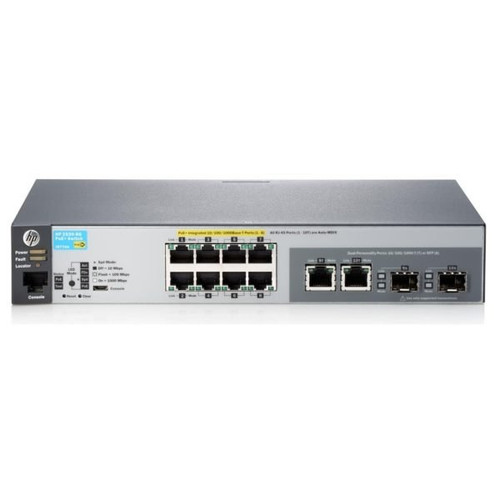 HPE Aruba J9774A 2530-8G-PoE+ 8x 1GB PoE+ RJ-45 2x 1GB Combo Switch