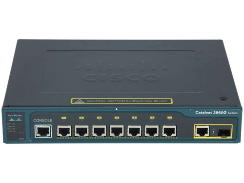 Cisco WS-C2960G-8TC-L 2960 Series 7-Port Gigabit 1-Port SFP Catalyst Switch