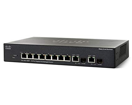 Cisco SG300-10MP 300 Series SRW2008MP-K9 8 Port Gigabit PoE Switch