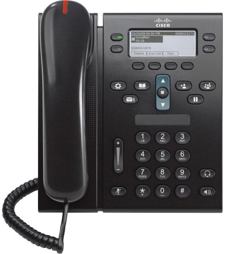 Cisco CP-6945-C-K9 4 Lines Charcoal Gigabit IP VOIP Phone w/Standard Handset