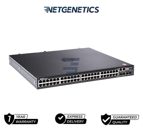 Dell N3248P-ON 48x 1GB PoE RJ-45 4x 10GB SFP+ 2x 100GB QSFP28 F-B