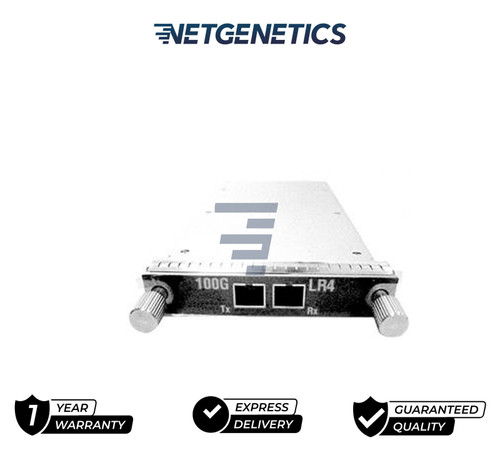The Cisco 100GBASE-LR4 module supports a link length of 10 kilometers on standard single-mode fiber. 100 Gigabit Ethernet signal is carried over four wavelengths. Multiplexing and demultiplexing of the four wavelengths are managed within the device.

Cisco – CFP transceiver module – 100 Gigabit Ethernet CFP-100G-LR4