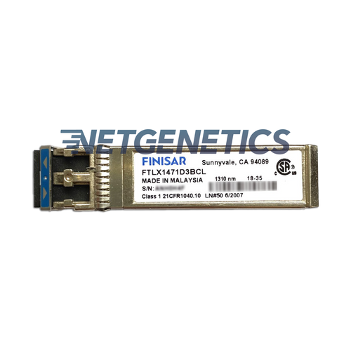Finisar FTLX1471D3BCL 10GBASE-LR 01-SSC-9786 SFP+ Transceiver