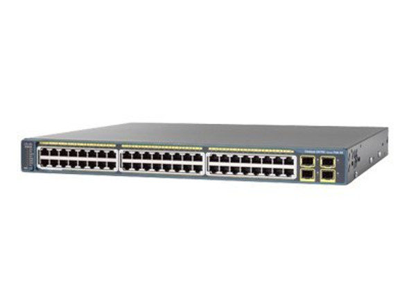 Cisco WS-C2975GS-48PS-L 2975 48-Port Gigabit PoE 4-Port SFP LAN Base Switch