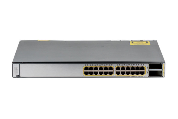 Cisco WS-C3750E-24TD-SD 24 Port Gigabit Stackable DC Power Switch