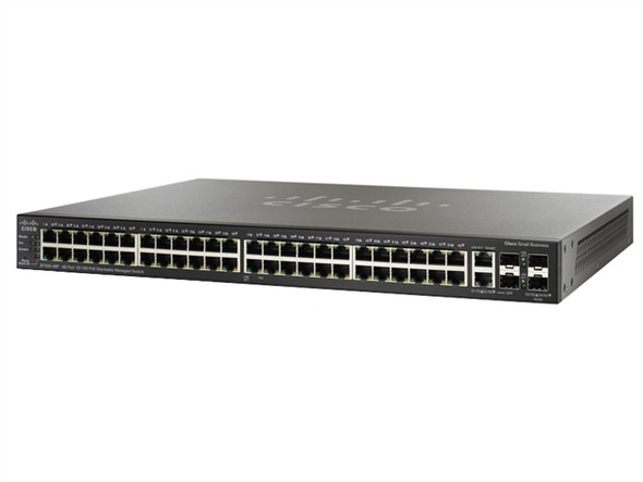 Cisco SG500X-48P-K9 500 Small Business 48-Port GE PoE+ 4-Port SFP+ Switch