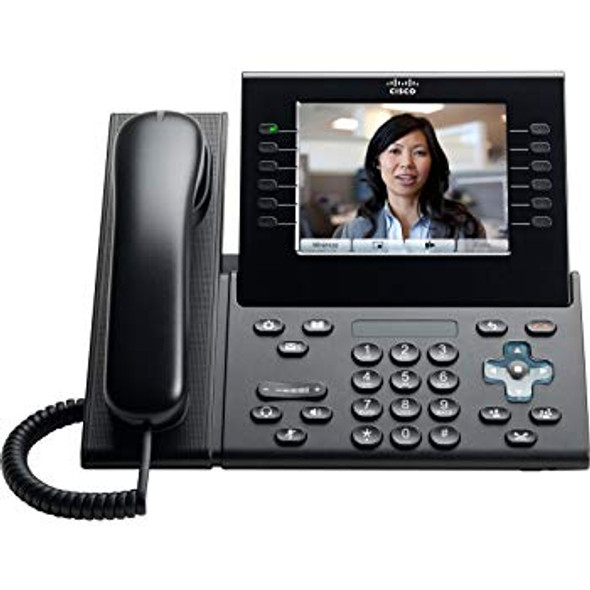 Cisco CP-9971-C-K9 Charcoal IP VOIP Phone w/Standard Handset