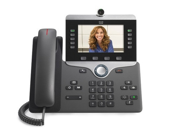 With the Cisco IP Phone 8811, you can increase personal productivity through an engaging user experience that is both powerful and easy-to-use. The IP Phone 8811 combines an attractive new ergonomic design with wideband audio for crystal clear voice communications, “always-on” reliability, encrypted voice communications to enhance security, and access to a comprehensive suite of unified communications features from Cisco on-premises and hosted infrastructure platforms and third party hosted call control.