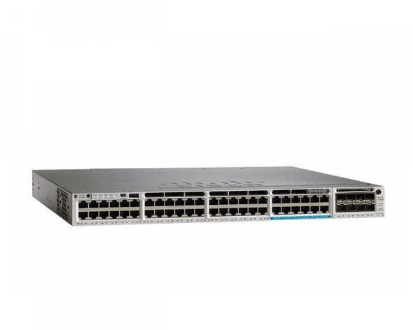 WS-C3850-12X48U-L switch provides 48 x 10/100/1000 with 12 100Mbps/1/2.5/5/10 Gbps UPOE Ethernet ports. It is built in wireless controller provide fully convergence between wired and wireless on a single platform.

The Cisco Catalyst 3850 Series provides capabilities that ideally suited to support the convergence of wired and wireless access. The new Cisco Unified Access Data™ Plane (UADP) Application-Specific Integrated Circuit (ASIC) powers the switch and enables uniform wired-wireless policy enforcement, application visibility, flexibility, and application optimization. This convergence is built on the resilience of the new and improved Cisco StackWise®-480 technology.

The Cisco Catalyst 3850 Series Switches support full IEEE 802.3at Power over Ethernet Plus (PoE+), Cisco Universal Power Over Ethernet (Cisco UPOE®), modular and field-replaceable network modules, RJ-45 and fiber-based downlink interfaces, and redundant fans and power supplies.