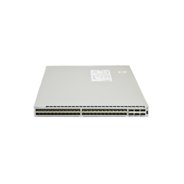 The Arista DCS-7050SX2-72Q-F is a member of the Arista 7050SX Series of high end network switches. The 7050SX Series are a collection of purpose built 10-40 Gigabit switches perfect for a data center environment. They have a compact and energy efficient form factor with wire speed layer 2 and layer 3 features as well as low latency and advanced features cloud networking.