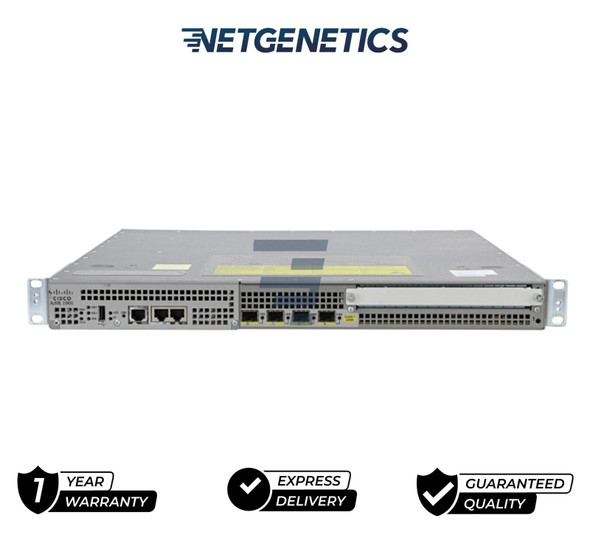 Cisco ASR1001 4 Port GigE Aggregation Services Router Dual ASR1001-PWR-AC

The Cisco ASR 1001 is support software redundancy, and it is based on a dual-core 2.2GHz processor with 1GB memory, 8GB flash memory, 1 SPA bay, SPA interface processor 10 (SIP10). ASR 1000 series is designed for high-end enterprise, managed services, router reflector and WAN aggregation in order to handle explosive traffic through the network.