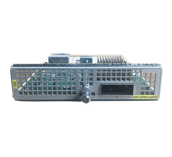 Cisco EPA-CPAK-2X40GE
Cisco EPA-CPAK-2X40GE are small plug-in modules containing circuitry to provide optical or electrical network interfaces. The data path supports operating at various predefined data rates and protocols. The EPA-CPAK-2X40GE uses a CPAK module and two 40 Gigabit Ethernet breakout cable to provide network connectivity.