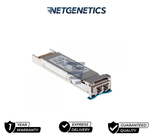 XFP-10GLR-OC192SR – Cisco Multirate 10GBASE-LR/-LW and OC-192/STM-64 SR-1 XFP Module for SMF, low power (1.5W).

The Cisco XFP Module offers customers a variety of 10 Gigabit Ethernet and Packet-over-SONET/SDH (POS) connectivity options for data center, enterprise wiring closet, and service provider transport applications.