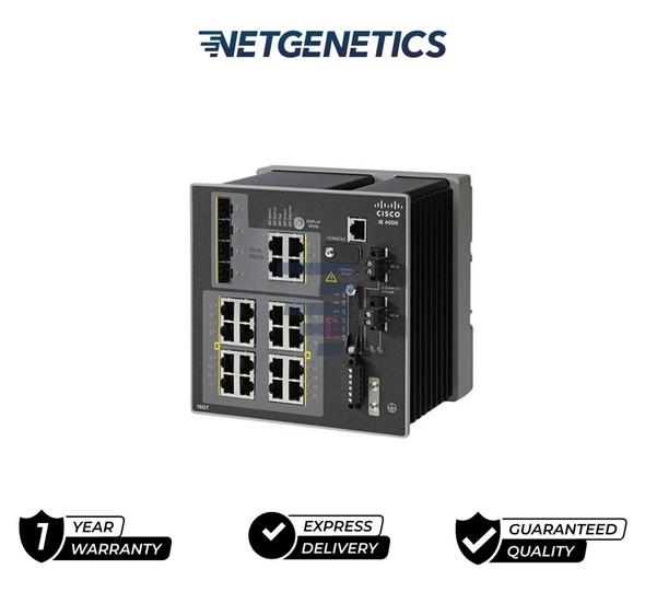 IE-4000-16GT4G-E is an IE4000 series switch providing 16 x RJ45 10/100/1000M, 4 x 1G Combo, and LAN Base. The IE 4000 Series is ideal for industrial Ethernet applications where hardened products are required, including manufacturing, energy, transportation, smart cities. The IE4000 has built-in SW image verification to ensure authenticity of the Cisco Software. With improved overall performance, greater bandwidth, advanced security features, and enhanced hardware, the Cisco IE 4000 Series complements the current industrial Ethernet portfolio of related Cisco industrial switches, such as the Cisco IE 2000 and IE 3000.