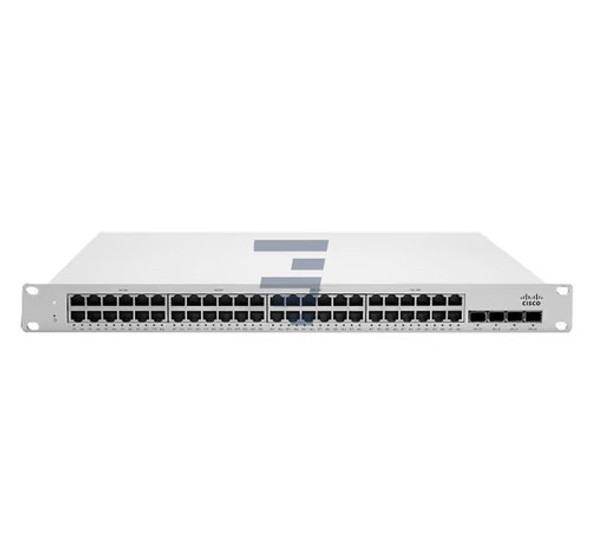 The Cisco Meraki MS225-48LP is a 48-port cloud-managed stackable L2 enterprise-class access switch with four SFP+ uplinks and support for Cisco's Redundant Power System (RPS) for mission critical environments. The MS225 family includes integrated client and layer 7 application visibility, remote troubleshooting tools like live packet capture and cable test. The MS225 family is 100% cloud-managed via the intuitive, browser-based Meraki dashboard, and includes a rich, out-of-the-box feature set without additional cost and complexity.

The Cisco Meraki MS225-48LP switch provides layer 2 access switching and is ideal for deploying to branch locations. With stacking capabilities and 10G SFP+ uplinks, performance is guaranteed. This model also supports an optional, rack-mountable remote PSU (Cisco RPS-2300) for power redundancy requirements.