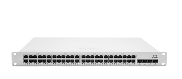 MS350-48FP-HW is the Meraki MS350-48 L3 Stacking Cloud-Managed 48x GigE 740W PoE Switch. The Cisco Meraki MS350 series switches provide reliable and high bandwidth access switching ideal for deploying in campus networks. With high speed stacking capabilities and 10G SFP uplinks built in on every model, redundancy and performance are guaranteed. This family also supports options for multigigabit, UPoE, redundant, field-replaceable power supplies for mission critical networks.