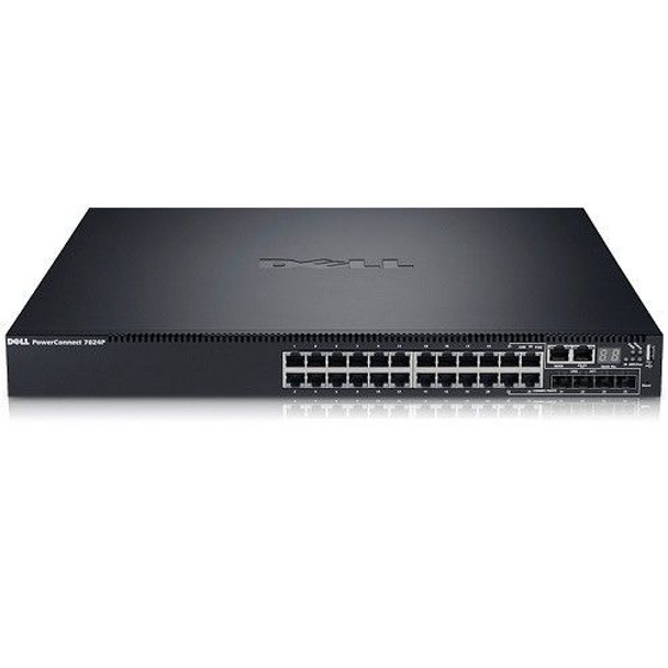 Dell PowerConnect 7024P 469-4255 24 Port POE+ 1GB Gigabit Ethernet Switch