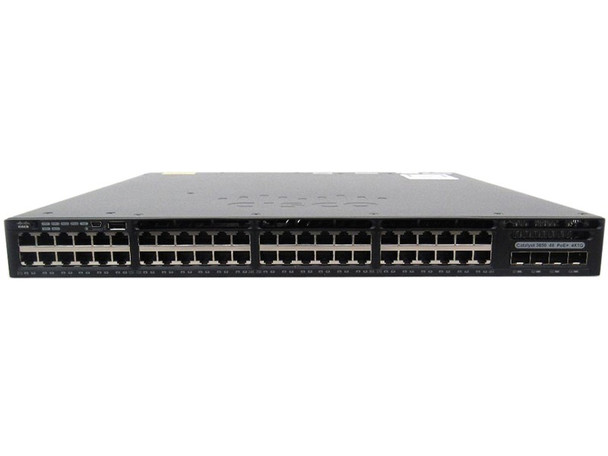 Cisco WS-C3650-48TS-S 3650 48-Port Gigabit 4-Port SFP Stackable IP Base Switch