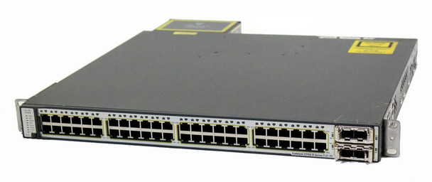 Cisco WS-C3750E-48PD-EF 48 Port Gigabit Stackable Switch