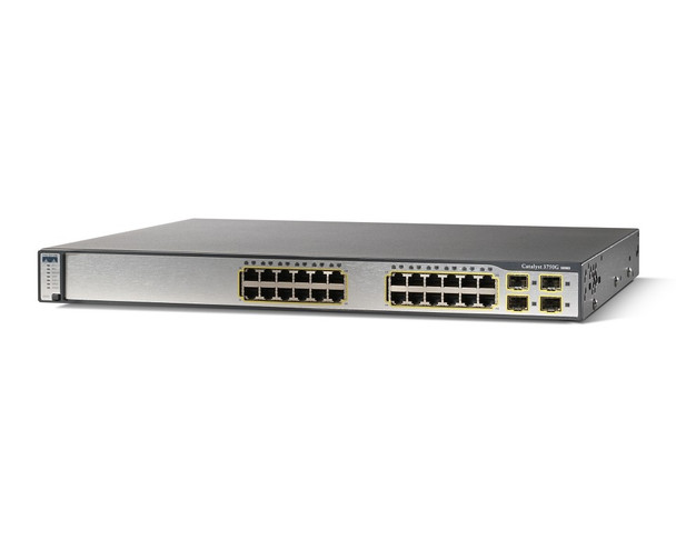 Cisco WS-C3750G-24TS-E1U 3750 Series 24-Port Gigabit 4-Port SFP Catalyst Switch