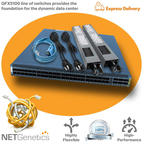 The QFX5100-48T-AFO is a model of Juniper Networks QFX5100 Series Ethernet switch. Here's a breakdown of its name and some key details about it:

QFX5100: This is the series name, which indicates that it belongs to Juniper Networks' QFX5100 Series of switches. The QFX5100 Series is designed for data center and enterprise deployments, offering high-performance, low-latency Ethernet switching.

48T: This part of the name indicates the number and type of ports on the switch. In this case, "48T" stands for 48 10/100/1000BASE-T ports. These are typically Gigabit Ethernet copper ports, commonly used for connecting servers, switches, and other network devices.

AFO: This suffix might refer to a specific configuration or version of the QFX5100-48T switch, but I don't have specific information about it in my database. Typically, such suffixes can indicate variations in features, software, or hardware components.

Juniper Networks' QFX5100 Series switches are known for their robust feature set, including support for virtualization technologies, automation capabilities, and high availability features. They are often used in data center environments to provide networking infrastructure that can handle the demands of modern applications and services. However, for specific details about the "AFO" variant of the QFX5100-48T switch, you would need to consult Juniper Networks' official documentation or contact their sales or support team for the most up-to-date information.