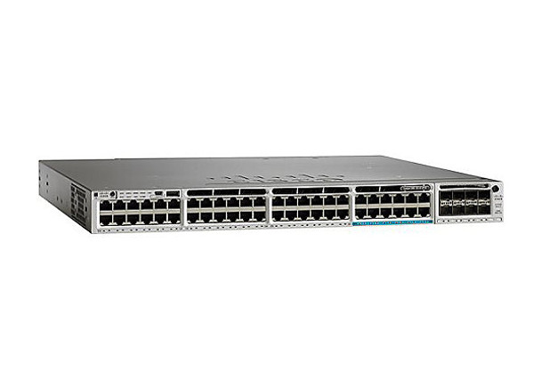 The Cisco 3850 series of Catalyst switches is a superior option for advanced converged wired/WiFi networks within medium-to-large scale operations. These are designed for organizations with the need for large data pipes - up to 40Gbps per switch - and a single integrated solution for managing their mixed network through a single, powerful architecture.