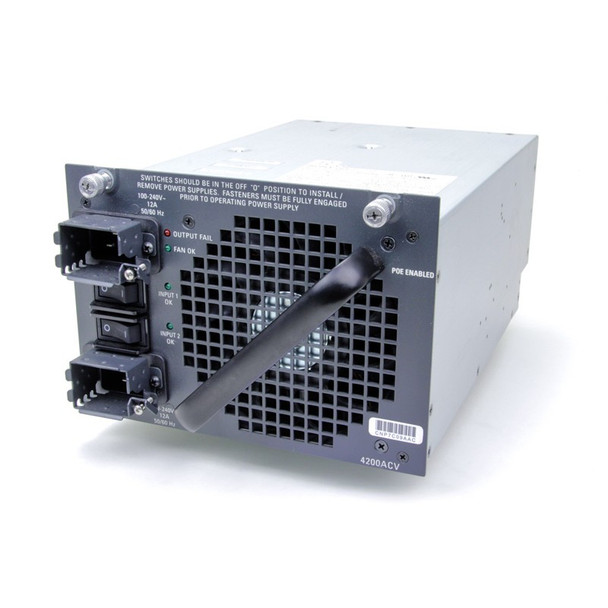 The Cisco® Catalyst® 4500E Series platform offers a variety of choices in power supplies to enable the desired Power over Ethernet scale and chassis configuration.