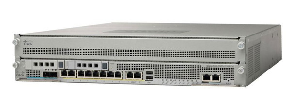 The Cisco ASA 5585-X supports two hardware blades in a single 2RU chassis.