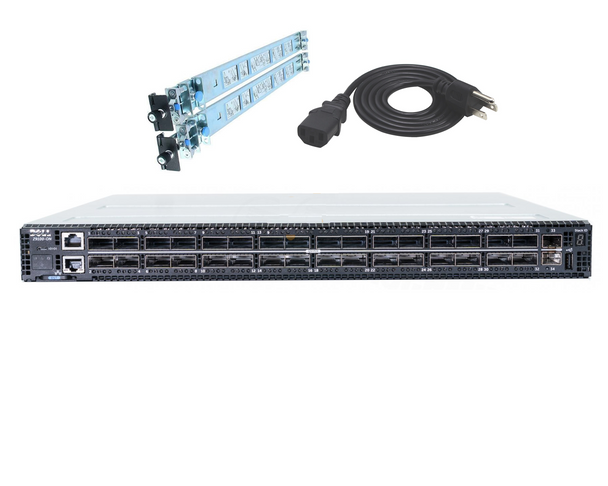 The Dell EMC Z9100-ON is a 10/25/40/50/100GbE fixed switch purpose-built for applications in high-performance data center and
computing environments.

Leveraging a non-blocking switching architecture, the Z9100-ON delivers line-rate L2 and L3 forwarding capacity to maximize network performance. The compact design provides industry-leading density of either 32 ports of 100GbE, 64 ports of 50GbE, 32 ports of 40GbE, 128 ports of 25GbE or 128 ports 10GbE and two SFP+ ports of 10GbE/1GbE/100MbE to conserve rack space while enabling denser footprints and simplifying migration to 100Gbps in the data center core. Priority-based flow control (PFC), data center bridge exchange (DCBX) and enhanced transmission selection (ETS) make the Z9100-ON ideally suited for DCB environments. In addition, the Z9100-ON incorporates multiple architectural features that optimize data center network flexibility, efficiency and availability, including redundant, hot-swappable power supplies and fans.