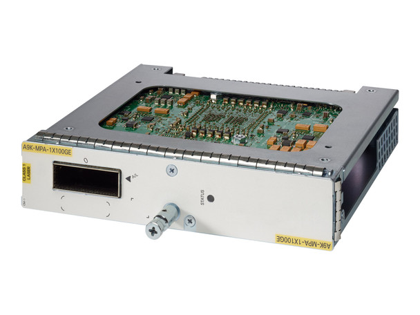 The Cisco® ASR 9000 Series 1-Port 100 Gigabit Ethernet Line Cards deliver one 100-Gigabit Ethernet port to any slot of a Cisco ASR 9000 Series Aggregation Services Router. These high-capacity line cards are designed to remove bandwidth bottlenecks in the network today that are caused by a large increase in video-on-demand (VoD), IPTV, point-to-point video, Internet video, and cloud services traffic. Large 10 Gigabit Ethernet link aggregation bundles can now be replaced by a single 100 Gigabit Ethernet port to simplify network designs. These line cards deliver economical, scalable, highly available, line-rate Ethernet and IP/Multiprotocol Label Switching (IP/MPLS) edge services. The Cisco ASR 9000 Series line cards and routers are designed to provide the fundamental infrastructure for scalable Carrier Ethernet and IP/MPLS networks, allowing profitable business, residential, and mobile services