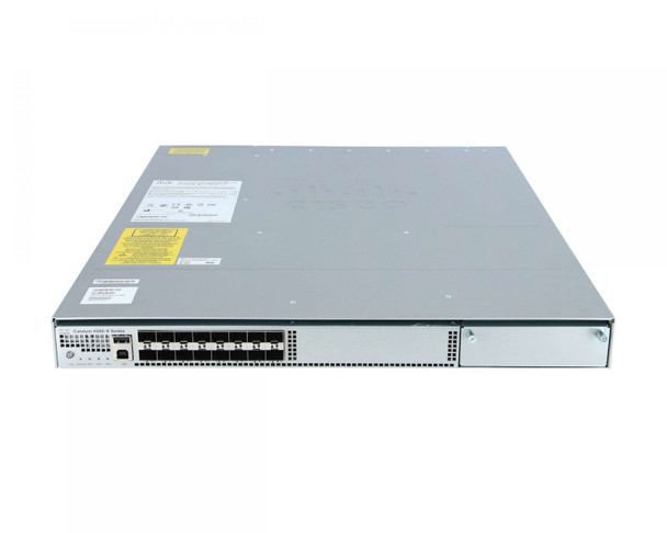 Cisco WS-C4500X-16SFP+ Switch 4500-X 16 Port 10GE IP Base, Front-to-Back Cooling, No P/S
Cisco WS-C4500X-16SFP Switch 4500-X 16 Port 10GE IP Base Cisco Catalyst 4500-X Series Switch is a fixed aggregation switch that delivers best-in-class scalability, simplified network virtualization, and integrated network services for space-constrained environments in campus networks. It meets business growth objectives with unprecedented scalability, simplifies network virtualization with support for one-to-many (Cisco Easy Virtual Networks [EVN]) and many-to-one (Virtual Switching System [VSS]) virtual networks, and enables emerging applications by integrating many network services.