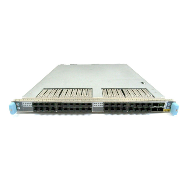 Modular Port Concentrators (MPCs) are a set of next-generation advanced line modules for Juniper Networks MX Series 3D Universal Edge Routers that deliver the performance, services, and scalability that are critical to today’s advanced Ethernet services edge and broadband edge networks. Designed for flexibility, MPCs introduce both the industry’s highest capacity and modular 1GbE and 10GbE hardware to the MX Series portfolio, allowing customers to flexibly mix and match interfaces to create service-specific and “pay as you grow” configurations. The MPC houses the packet forwarding engines that deliver up to 120 Gbps of comprehensive Layer 3 routing (IPv4 and IPv6), Layer 2 switching, inline services, and advanced hierarchical quality of service (H-QoS) per MX Series slot.