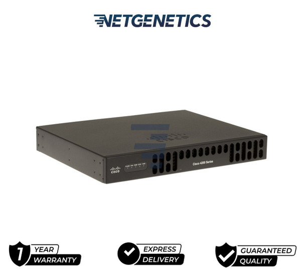 Cisco ISR4221/K9 4000 series Integrated Service Router​ consolidates many must-have IT functions, including network, security, compute, storage, and unified communications. This not only simplifies day-to-day IT management, but it also means significant savings in capital, operational, and management expenses for lower total cost of ownership. The ISR4221-SEC/K9 has added security capabilities and licensing, such as zone-based firewall, IPsec VPN, EzVPN, Dynamic Multipoint VPN (DMVPN), and FlexVPN.