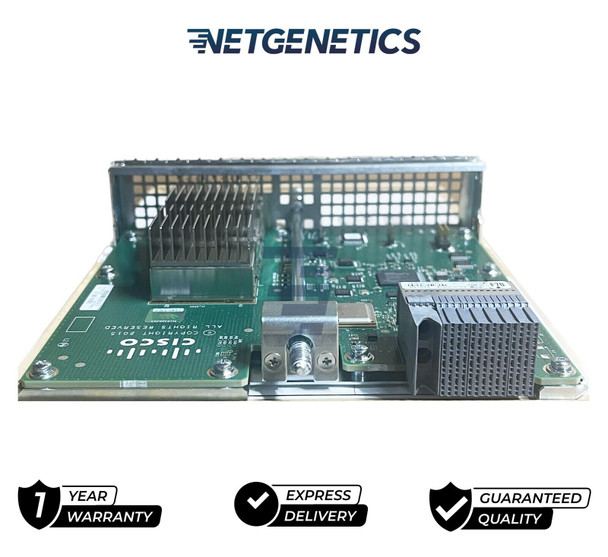 Cisco EPA-CPAK-2X40GE
Cisco EPA-CPAK-2X40GE are small plug-in modules containing circuitry to provide optical or electrical network interfaces. The data path supports operating at various predefined data rates and protocols. The EPA-CPAK-2X40GE uses a CPAK module and two 40 Gigabit Ethernet breakout cable to provide network connectivity.