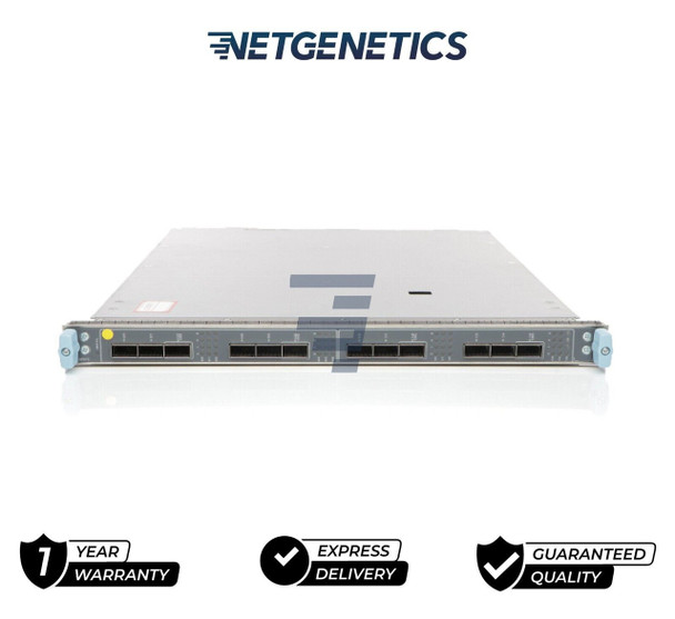 12xQSFP+/QSFP28 multirate port line card, full scale L2/L2.5 features, reduced scale L3,up to 2M routes in FIB,up to 6M routes in RIB, and up to 32 L3VPN instances per card. 4 ports out of 12 support QSFP28. Licensed for 6 ports

The Juniper MPC7E-MRATE is a member of the Juniper MX Series of network routers and associated products. The Juniper MX Series is a collection of routing platforms that provides the user with industry-leading density, system capacity, security, and performance with longevity that is unmatched.