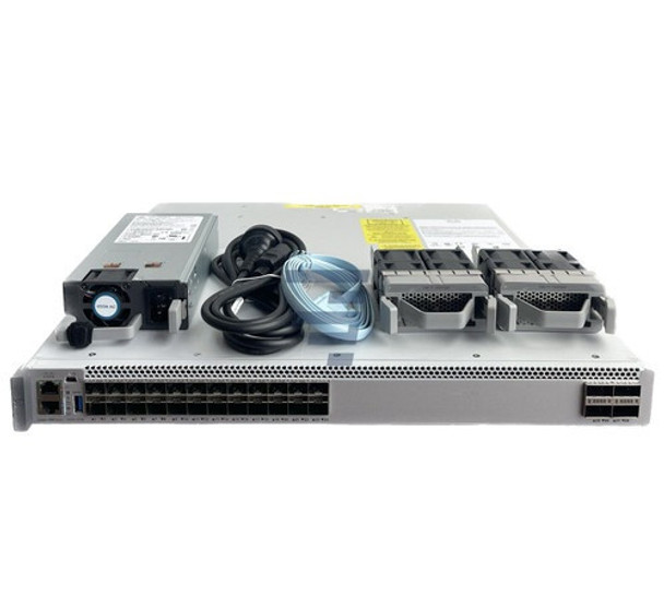Cisco C9500-24Y4C-E Catalyst 9500 Series 24 port Switch – Network Essentials – The Cisco Catalyst 9500 Series switches are the next generation of enterprise-class core and aggregation layer switches, supporting full programmability and serviceability. Based on an x86 CPU, the Cisco Catalyst 9500 Series is Cisco’s lead purpose-built fixed core and aggregation enterprise switching platform, built for security, IoT, and cloud. The switches come with a 4-core x86, 2.4-GHz CPU, 16-GB DDR4 memory, and 16-GB internal storage.

The Cisco Catalyst 9500 Series is the industry’s first purpose-built 40 and 100 Gigabit Ethernet line of switches targeted for the enterprise campus. These switches deliver unmatched table scale (MAC/route/ACL) and buffering for enterprise applications. The Cisco Catalyst 9500 Series includes nonblocking 40 and 100 Gigabit Ethernet Quad Small Form-Factor Pluggable (QSFP+, QSFP28) and 1, 10 and 25 Gigabit Ethernet Small Form-Factor Pluggable Plus (SFP/SFP+/SFP28) switches with granular port densities that fit diverse campus needs. The switches support advanced routing and infrastructure services (such as Multiprotocol Label Switching [MPLS] Layer 2 and Layer 3 VPNs, Multicast VPN [MVPN], and Network Address Translation [NAT]); Cisco Software-Defined Access capabilities (such as a host tracking database, cross-domain connectivity, and VPN Routing and Forwarding [VRF]-aware Locator/ID Separation Protocol [LISP]); and network system virtualization with Cisco StackWise virtual technology that are critical for their placement in the campus core. The Cisco Catalyst 9500 Series also supports foundational high-availability capabilities such as patching, Graceful Insertion and Removal (GIR), Cisco Nonstop Forwarding with Stateful Switchover (NSF/SSO), redundant platinum-rated power supplies, and fans.