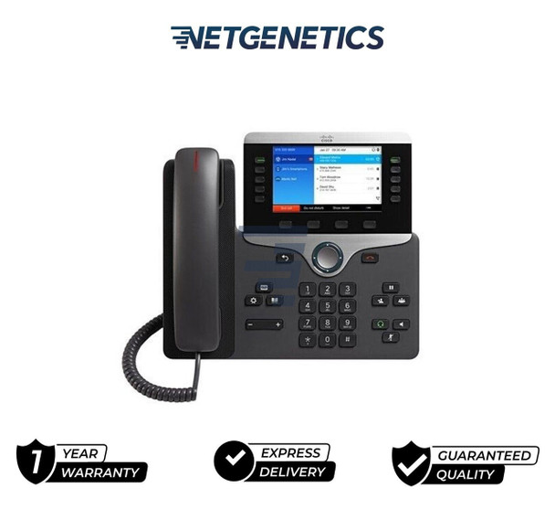 The Cisco IP Phone 8851 is a business-class collaboration endpoint that combines high-fidelity, reliable, secure, and scalable voice over IP communications with Cisco Intelligent Proximity for telephony integration for personal mobile devices to support small to large enterprise businesses. With the Cisco IP Phone 8851, you can increase personal productivity through an engaging user experience that is both powerful and easy-to-use.