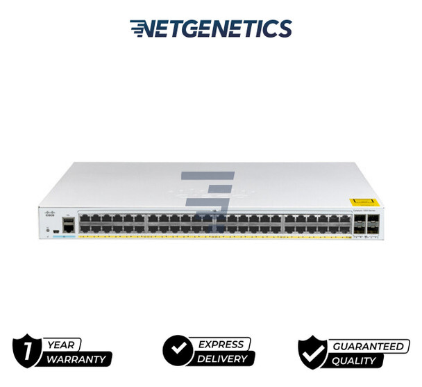 The Cisco Catalyst 1000-48T-4G-L Network Switch is an enterprise-class fixed managed Gigabit Ethernet Layer 2 switch designed for small businesses and branch offices. This simple, flexible, and secure network switch is ideal for critical IoT (Internet of Things) deployments. It operates on Cisco IOS Software and features a CLI (command-line interface) as well as an intuitive web user interface.