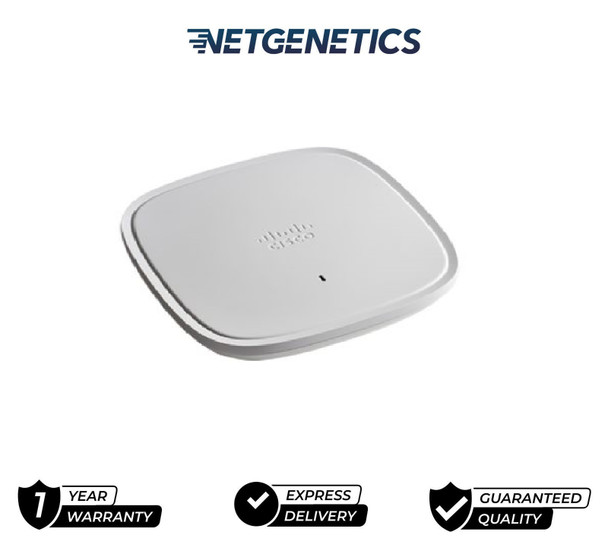 "Upgrade your network with the Cisco C9117AXI-B Catalyst 9100 Series Wi-Fi 6 Access Point. Experience blazing-fast Wi-Fi speeds and enhanced connectivity. Explore more at NetGenetics.com!"