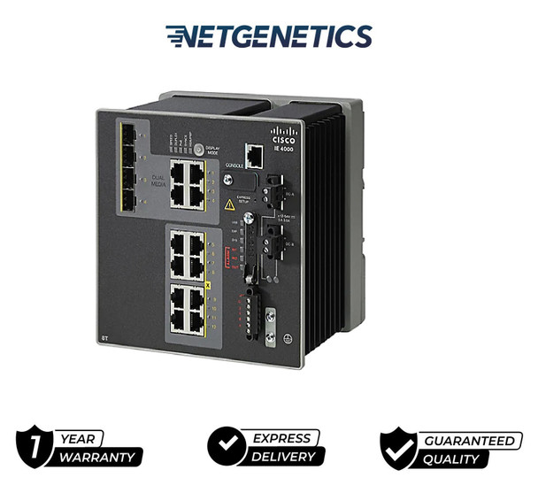 "Discover the Cisco IE-4000-8T4G-E in the Industrial Ethernet 4000 Series - Your gateway to robust and reliable industrial networking solutions. Explore advanced features and unmatched performance at NetGenetics.com."