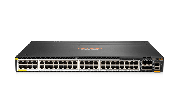 The Aruba CX 6300 Switch Series is a modern, flexible and intelligent family of stackable switches ideal for enterprise network access, aggregation, core and data center top of rack deployments. Created for game-changing operational efficiency with built-in security and resiliency, the 6300 switches provide the foundation for high-performance networks supporting IoT, mobile and cloud applications.

Built from the ground up with a combination of cutting-edge hardware, software and analytics and automation tools, the stackable 6300 switches are part of the Aruba CX switching portfolio, designed for today's enterprise campus, branch and data center networks. By combining a modern, fully programmable OS with the Aruba Network Analytics Engine, the 6300 switches provide industry leading monitoring and troubleshooting capabilities for the access layer.