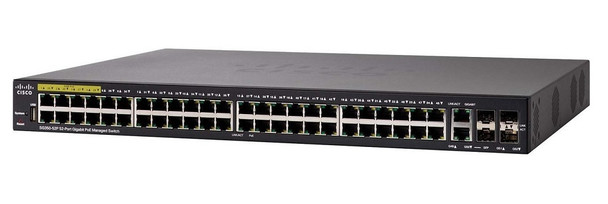 Upgrade your network infrastructure with the  Cisco SG350-52P-K9-NA Switch at NetGenetics. Featuring 48x 1GB PoE+ RJ-45 ports, 2x 1GB Combo ports, and 2x 1GB SFP ports, this switch delivers high-performance connectivity for your business needs. Empower your network with Cisco's trusted technology. Explore advanced features and shop now at www.netgenetics.com.