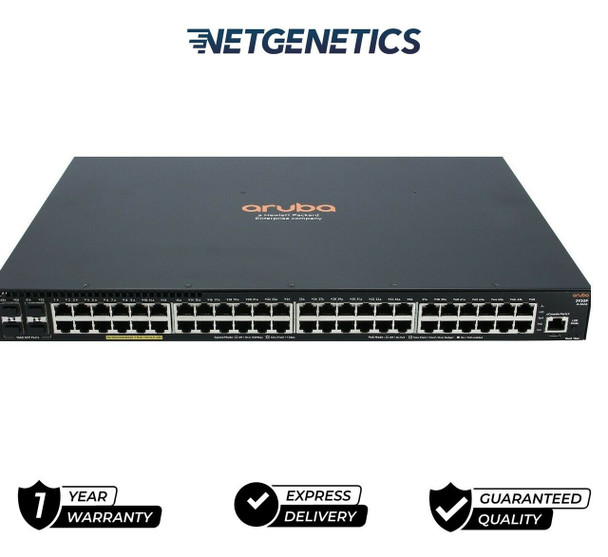 The Aruba JL558A is a member of the 2930F Series of network products. The 2930F Series is designed with customers who are creating digital workplaces in mind. Specifically optimised for mobile users with an integrated wired and wireless approach.

Aruba JL558A: 48 RJ-45 autosensing 10/100/1000 PoE+ ports (IEEE 802.3 Type 10BASE-T, IEEE 802.3u Type 100BASE-TX, IEEE 802.3ab Type 1000BASE-T, IEEE 802.3at PoE+); Duplex: 10BASE-T/100BASE-TX: half or full; 1000BASE-T: full only 4 SFP+ 1/10GbE ports; PHY-less..