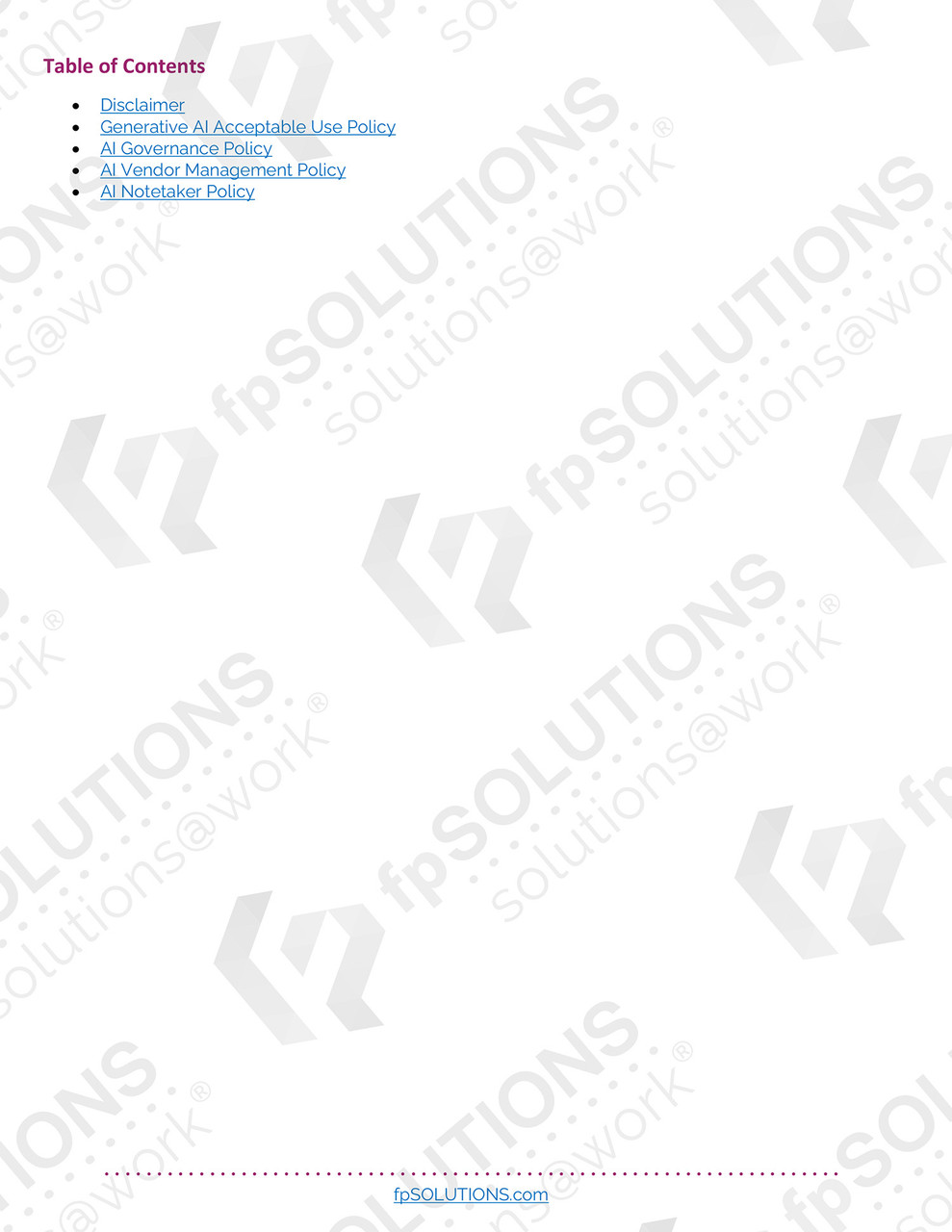 AI Foundations Packet Sample 1