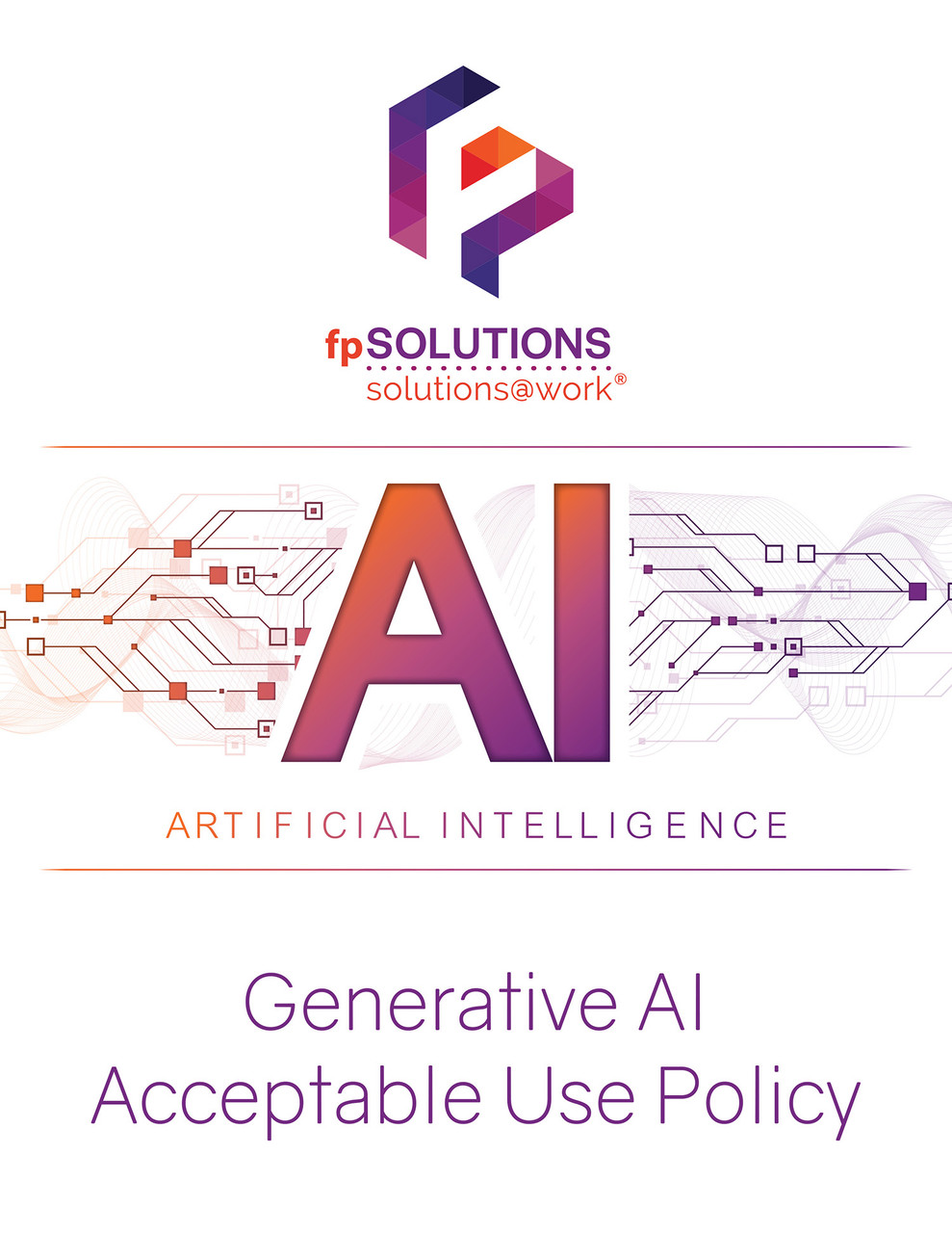 Generative AI Acceptable Use Policy Cover