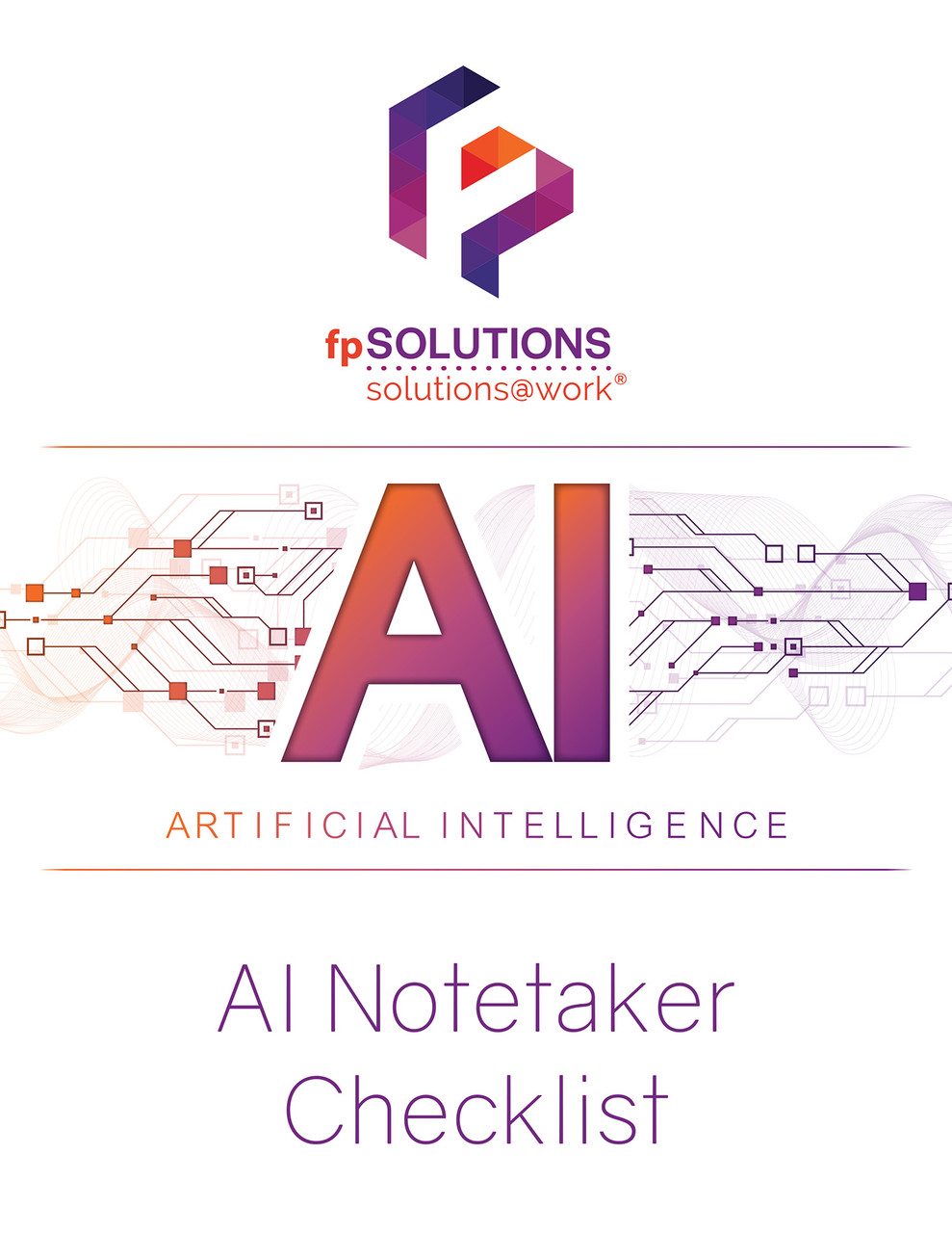 AI Notetaker Checklist Cover