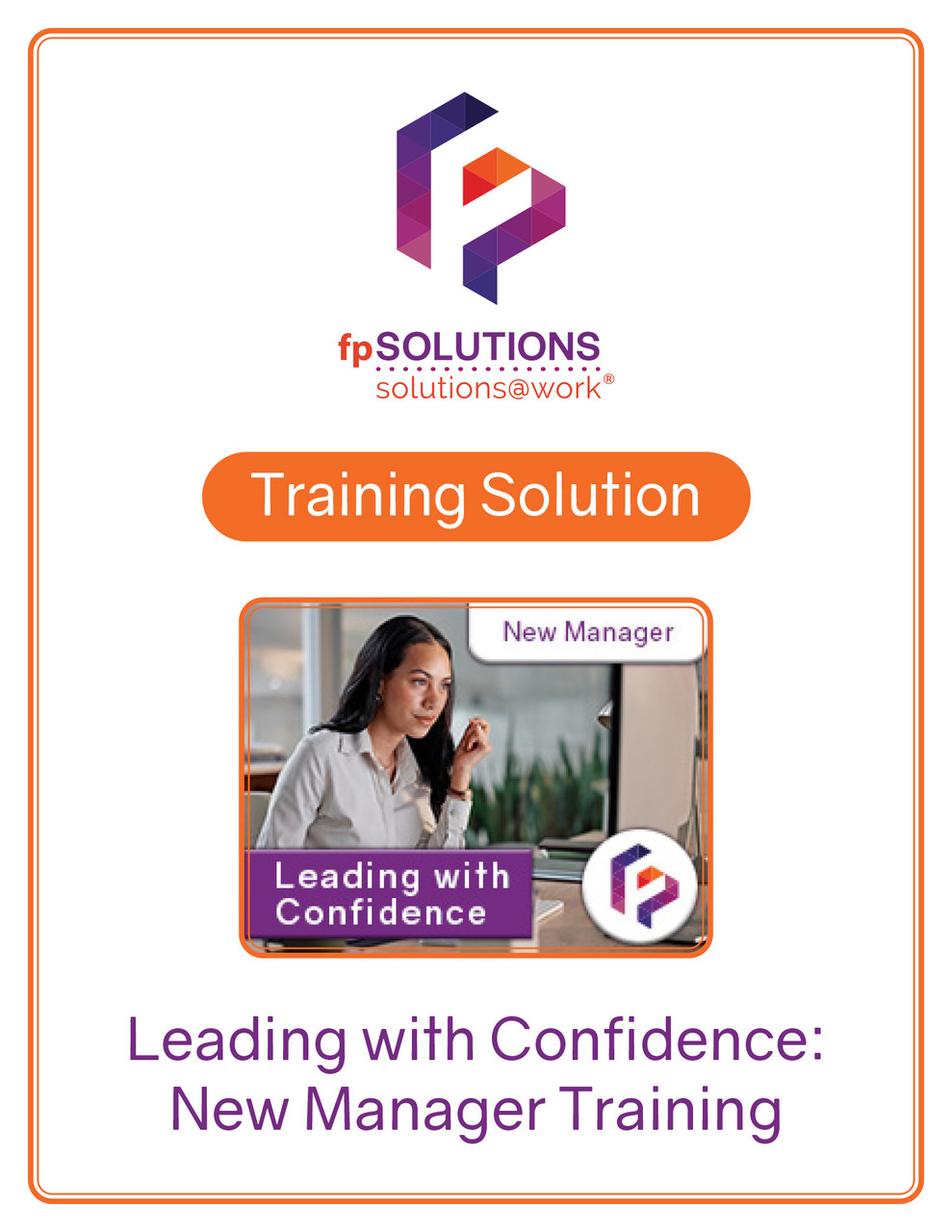 Leading with Confidence - New Manager Training Cover