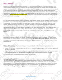PAGA California Wage and Hour Policy Packet Sample 2